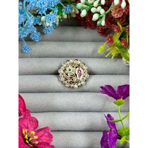 Indian Ethnic Tanisha Premium Chorski Ring-Adjustable Casual <b>Artificial</b> <b>Jewellery</b> - Product Image 3