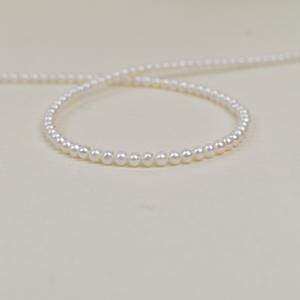 Perles d'eau douce rondes naturelles de 3-4 mm, peau propre, bijoux en vrac, collier, accessoires de perles DIY - Product Image 4