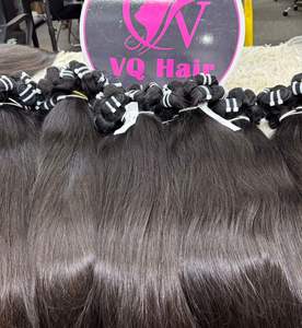 Extensiones de cabello humano vietnamita negro recto Natural de la mejor calidad, cabello virgen alineado con cutícula, sin piojos, sin derramamiento de trama Genius - Product Image 1