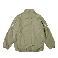 Ensemble de survêtement unisexe noir en polyester, veste coupe-vent sportive à séchage rapide avec pantalon à cordon de serrage, coupe régulière longueur entière, imprimé logo
