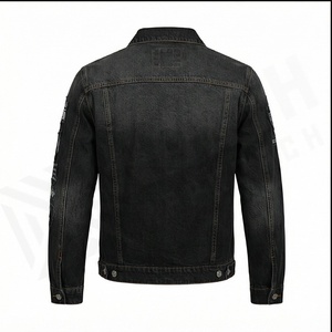 <b>Funky</b> Streetwear Patchwork Buttons Ripped Cropped Jean Denim <b>Jacket</b> For Mens And Ladies In All Size Men's Denim <b>Jackets</b> Coats - Product Image 3