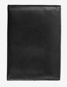 Funda de pasaporte de piel sintética con logotipo personalizado, alta calidad, Color negro - Product Image 3
