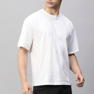 Camiseta Oversize de Punto para Hombre, Estilo Urbano, Nueva Colección de Verano, Vintage, Holgada, con Estampado Lavado, Manga Corta, 100% Algodón Transpirable - Product Image 5