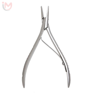 Pince à extensions de cheveux en acier inoxydable avec poignées noires pour l'installation et le retrait des micro-anneaux - Product Image 5