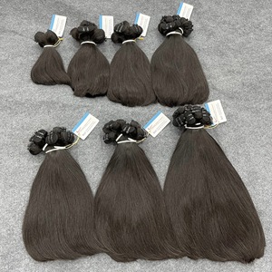 Extensions de cheveux naturels lisses, à pointes épaisses, tissées à la machine, couleurs naturelles, prix de gros - NOUVEAU - Product Image 3