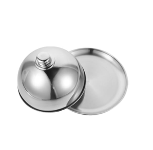 Dôme alimentaire en acier inoxydable, fait main, poli naturellement, couvercle à gâteau et couvercle de plat pour la table, à prix abordable - Product Image 1