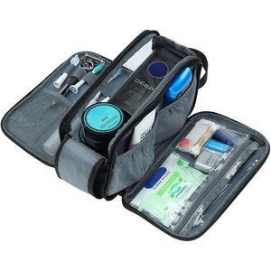 Medium Water-Resistant Double Sided Full Open Dopp Kit Versatile Organizer <b>Shower</b> Hygiene Travel Toiletry <b>Bag</b> for Men - Product Image 2