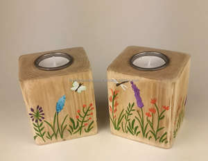 Traditional Indian Style <b>T</b>-<b>Light</b> Holder, Brass <b>Candle</b> Stand for Diwali, Festive, Wedding & Party Decoration - Product Image 4