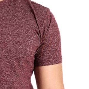 Camiseta Casual para Hombre, Cuello Redondo, Manga Corta, Tie-Dye, Color Marrón Jaspeado, 100% Algodón, Transpirable, Talla Grande - Product Image 5
