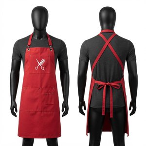 Delantal Clásico Ecológico Ligero y Transpirable con Protección UV, Correas Cruzadas Ajustables de Cuero y Bolsillos para Cocinar - Product Image 1