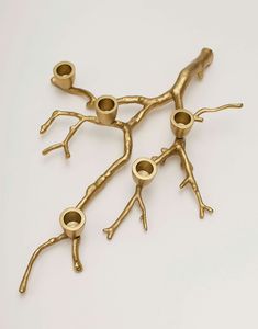 Handmade Metal Branch Candle Holder <b>Rustic</b> Design Irregular Shape Tabletop <b>Home</b> <b>Decor</b> Indoor Living Room Sculpture - Product Image 3