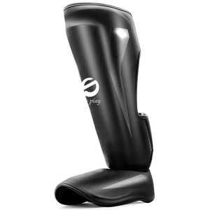 Professional High Quality PU Leather Taekwondo Kickboxing <b>Shin</b> <b>Guard</b> Custom Logo Size and Color Boxing <b>Shin</b> <b>Guard</b> - Product Image 4