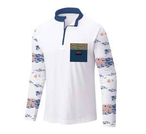 Chemises de pêche pour hommes, protection solaire, manches longues, polo, plage, SPF UV UPF 50+, t-shirts de pêche, séchage rapide, légers - Product Image 2