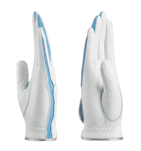ถุงมือกันลื่นหนังแกะแท้คาเบรตต้าสำหรับมืออาชีพสำหรับผู้ชายสีขาวและสีดำสแปนเด็กซ์ปาล์มหนาขึ้นของขวัญสำหรับนักกอล์ฟ - Product Image 3