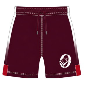 Ensemble de rugby rouge bordeaux et blanc, maillot à manches courtes avec fermeture éclair sur le devant, short assorti, respirant, uniforme de sport pour l'entraînement en équipe - Product Image 5