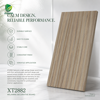 Panneau MDF mélaminé Jinbase Sage Mist Walnut 18 mm E0 1220x2440 mm pour mobilier d'hôtel et de bureau