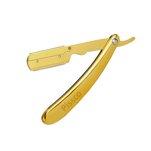 Folding <b>Shaving</b> Custom Stainless Steel Straight Razor Barber Hair Cut Razor Change Blade - Product Image 3
