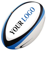 Ballon de rugby d'entraînement avec vessie en caoutchouc butyle, avantages pour la manipulation du ballon, les coupes de pied, la discipline des joueurs, cartons jaunes, personnalisable