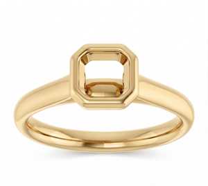 Anillo de Plata de Ley 925 de 7mm con Engaste de Cojín, Semimontura, Base para Anillo, para Hombre, para Engastar Gemas, DIY, de Rajastán - Product Image 5