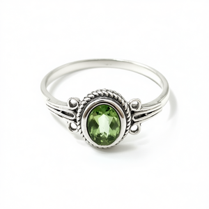 แหวนพลอยเพอริดอทดีไซน์วินเทจ น้ำหนัก 2.4 กรัม - Product Image 3