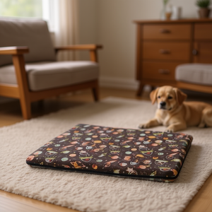 Tapis pour animaux Yommy 10 cm en éponge 40x60 cm avec fermeture éclair et noyau amovible pour chiens - Product Image 3