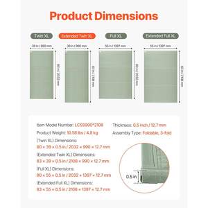 Matelas japonais pliable pleine grandeur en jonc naturel, avec support antidérapant et parfum frais, futon pour le sommeil - Product Image 2