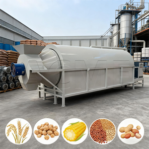 小型キャッサバスターチロータリードラムドライヤーステンレス製モバイルコーヒーアルファルファ穀物ロータリードライヤー - Product Image 1