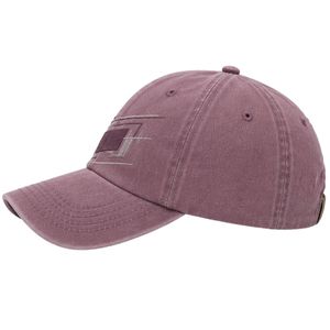 Dusty Mauve Vintage Washed <b>Baseball</b> <b>Cap</b> With Minimal Geometric Print Curved Brim Adjustable Unisex Custom Logo OEM ODM Hat - Product Image 5