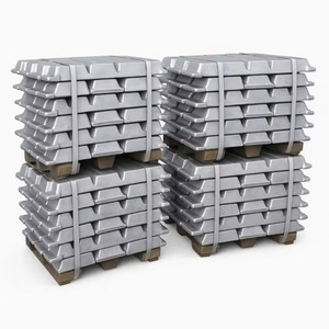 Lingot d'aluminium raffiné pour les acheteurs, avec format de coulée fiable et composition métallique vérifiée, emballé pour la vente en gros - Product Image 1