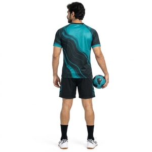 Kits de entrenamiento de balonmano, camiseta y pantalones cortos cómodos para deportes de equipo, diseño ligero y transpirable, adecuado - Product Image 5