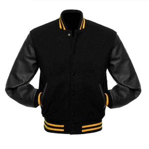New Wholesale Custom Logo Patchwork Front Varsity <b>Jacket</b> <b>for</b> <b>Men</b> Wool <b>Baseball</b> <b>Jacket</b> with Custom Print - Product Image 5