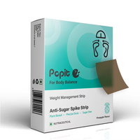 Bandes buccales Popit pour adultes avec Chrome, Fenugrec et Mûrier pour le soutien de la santé, saveur Ananas, 30 bandes