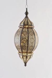 Modern Moroccan Stainless Steel <b>Lantern</b> Hanging Candle Holder Handmade <b>Tealight</b> Lamp Gold Tabletop Decoration for Wedding - Product Image 3