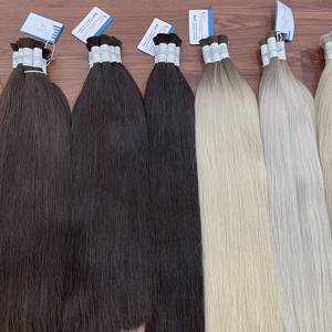 Extensions de cheveux naturels vierges Remy de qualité supérieure, ondulés, prêts à être expédiés en gros, 100% cheveux humains, toutes les couleurs, lots de 100g - Product Image 4