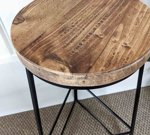 Tabouret de bar en bois massif de style moderne pour la maison, le bar, le salon, le café, la cuisine, le restaurant, le pub, le club, l'hôtel, la salle à manger ou la chambre. - Product Image 3