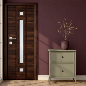 Puerta de Baño de PVC Impermeable, Resistente al Fuego, a los Arañazos y a las Termitas, para Dormitorio, Cocina, Interior, Estilo Moderno - Product Image 1