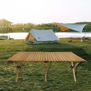 Multi-Function Natural Wooden Portable Patio <b>Dining</b> <b>Table</b> <b>Foldable</b> for Indoor and Outdoor Use - Product Image 1