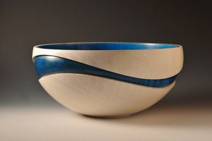 Tazón de Madera con Resina Epoxi de Lujo, Libre de BPA, Ecológico, Hecho a Mano, Centro de Mesa Decorativo, Exhibidor de Frutas, Elegante, Disponible para Regalo - Product Image 3