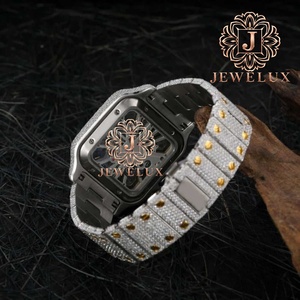 Montre Hip Hop en Diamant Moissanite Premium pour Hommes, Montre-Bracelet de Luxe Étanche pour Usage Quotidien et Événements Spéciaux en Vente - Product Image 2