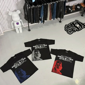 Camisetas Personalizadas Skysdalimit de 300 GSM, Vintage, 100% Algodón, sin Cuello, ODM, con Impresión DTG/DTF para Hombre - Product Image 2