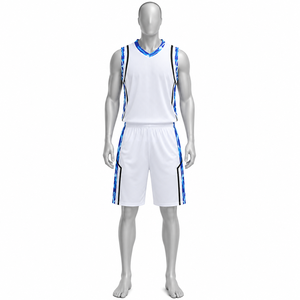 Nouvelle conception, uniforme de basket-ball 100% polyester sans manches, prix de gros, vente chaude, uniforme de basket-ball pour hommes - Product Image 2