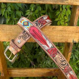 Cinturones de Cuero 100% Genuino de los Mejores Fabricantes, Diseño Western Hecho a Mano para Hombres y Mujeres, Conjuntos de Regalo Personalizados y Modernos - Product Image 4