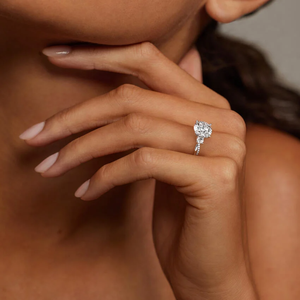 Exquisite 925 Sterling Silver Three Stone <b>Diamond</b> <b>Ring</b> Elegant Bridal Fine Jewelry Wedding Engagement Keepsake Gift - Product Image 3