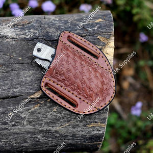 Cuchillo Plegable de Acero de Damasco Forjado a Mano de Alta Calidad con Perilla de Pulgar, Mango de Hueso de Camello, Bloqueo Liner Lock, Táctico EDC para Camping y Caza - Product Image 6