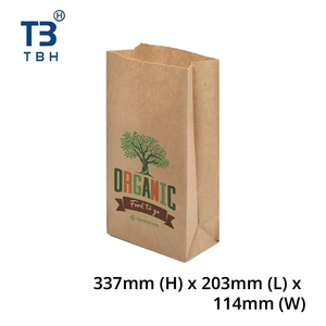 ถุงกระดาษคราฟท์คุณภาพพรีเมียม TBH TBH SOS8 แบบปิดผนึกด้วยกาวในตัว ขนาด 337x203x114 มม. สำหรับธุรกิจ ช้อปปิ้ง และบรรจุภัณฑ์ - Product Image 1