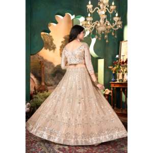 ชุดราตรีออกแบบปัก lehenga choli สำหรับงานปาร์ตี้ - Product Image 6