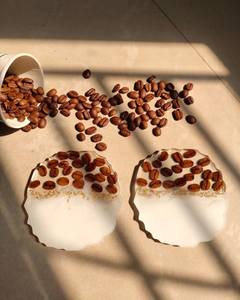 Durable Resin <b>Coaster</b> Set <b>For</b> Daily Use Heat Resistant Non Slip <b>Drink</b> <b>Coasters</b> <b>For</b> Home - Product Image 3