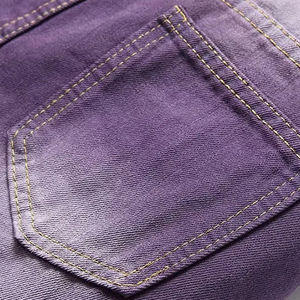 Nuevas llegadas: Pantalones vaqueros rectos de algodón ecológico de alta calidad, con etiqueta negra, lavado desgastado y remaches, estilo High Street. - Product Image 5