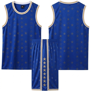 Ensemble de maillots de basket-ball personnalisés pour hommes et femmes, uniforme de basket-ball sans manches avec shorts, 100% polyester, logo en transfert thermique, vêtements de sport - Product Image 6