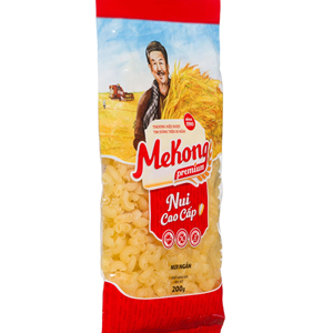 Premium Short Yellow Macaroni Pasta 200g High Quality <b>Wheat</b> Pasta Vietnam Supplier Manufacturer OEM - Product Image 1